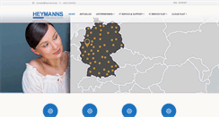 Desktop Screenshot of heymanns.de