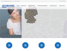 Tablet Screenshot of heymanns.de
